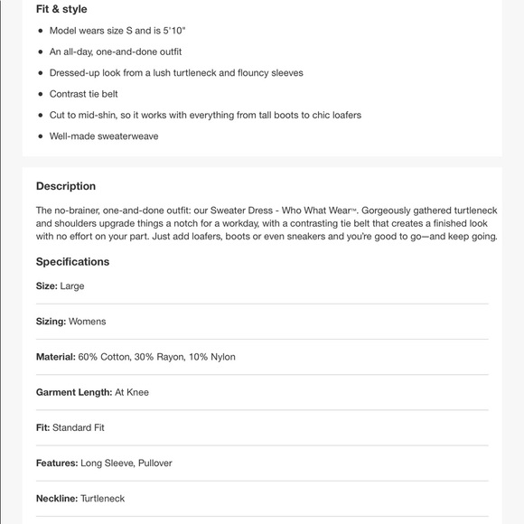 Polka Dot Sweater Dress 🖤 - Picture 4 of 4